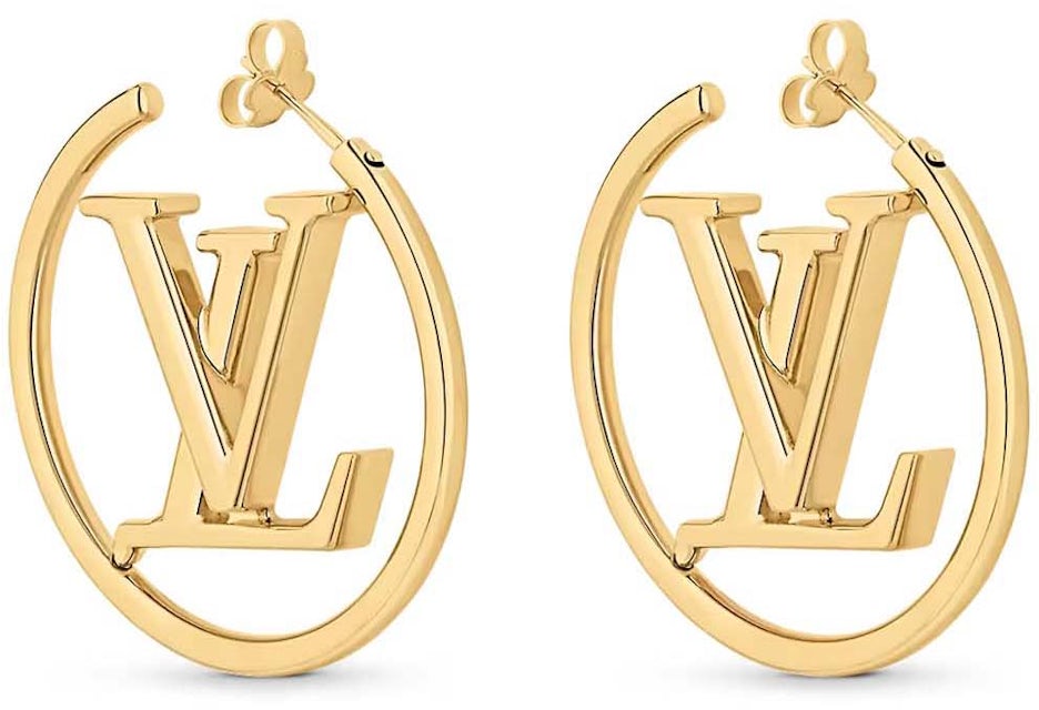 Louis Vuitton LV Initial Eclipse Earrings Gold in Gold Metal - US