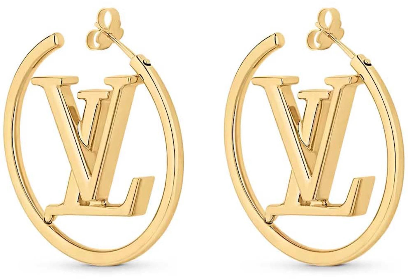 lv earrings gold
