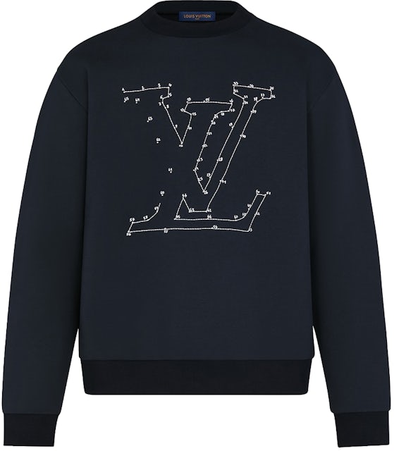 Louis Vuitton blue Embroidered Logo Sweatshirt