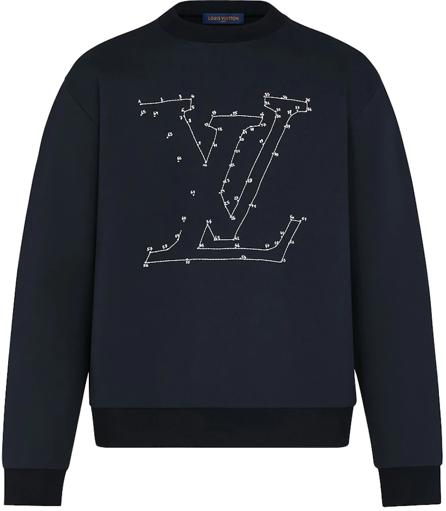 LOUIS VUITTON LV Monogram Floral Embroidered Sweatshirt For Men White -  KICKS CREW