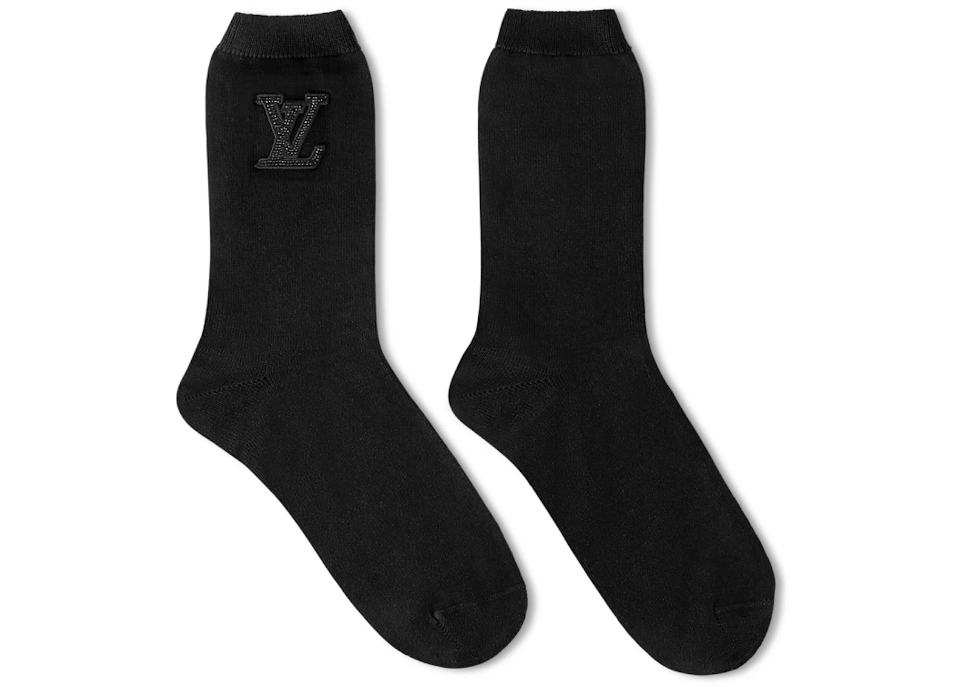Louis Vuitton LV Strass Socks Black Men's - SS25 - US Louis Vuitton LV Strass Socks Black Men's - SS25 - US