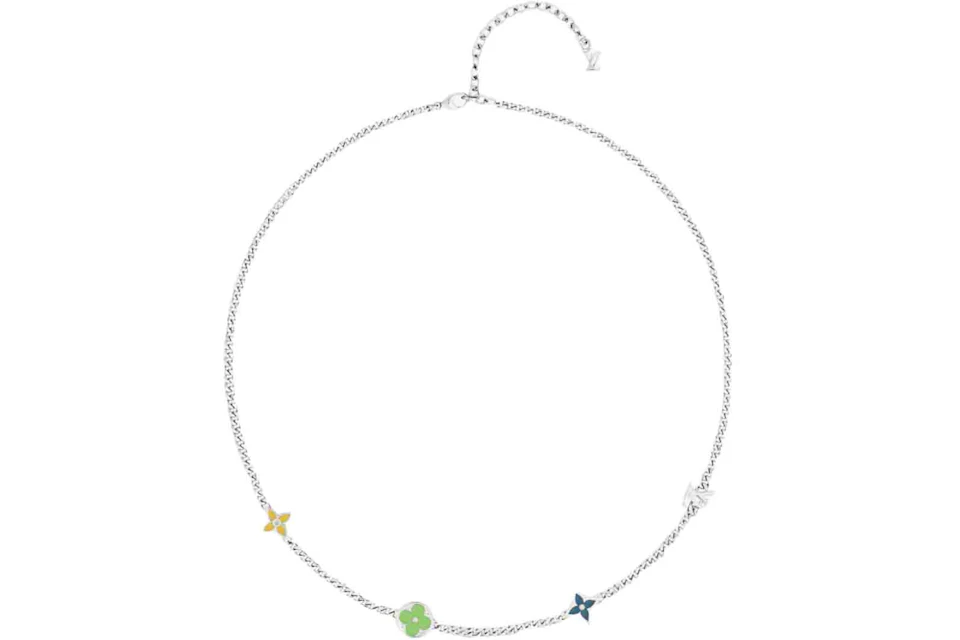 Louis Vuitton LV Sunrise Necklace Silver