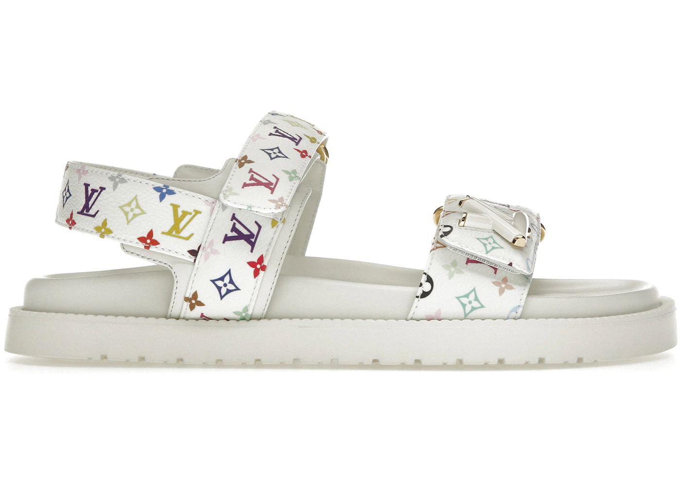 Louis Vuitton LV Sunset Flat Comfort Sandal Takashi Murakami White