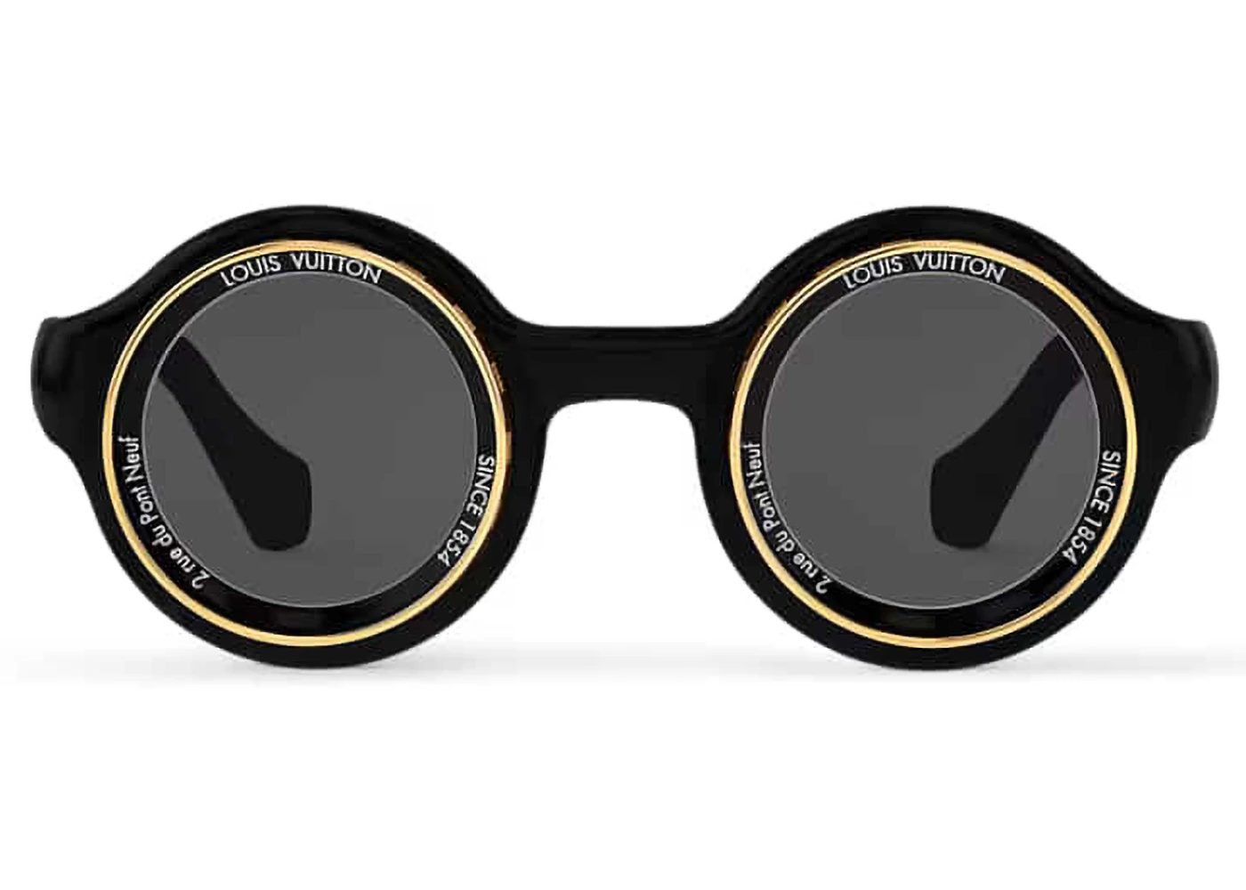 Louis Vuitton LV Lunettes de soleil rondes Super Vision Noir