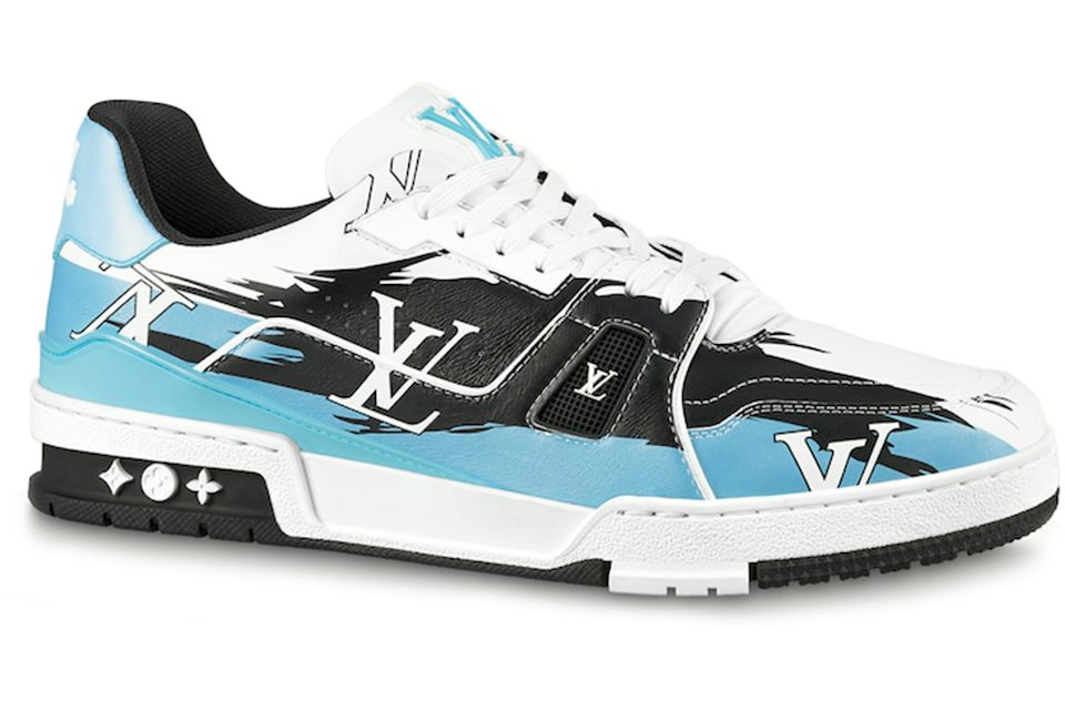 Louis Vuitton LV Trainer #54 Light Blue White 1AAHSJ - SongSneaker