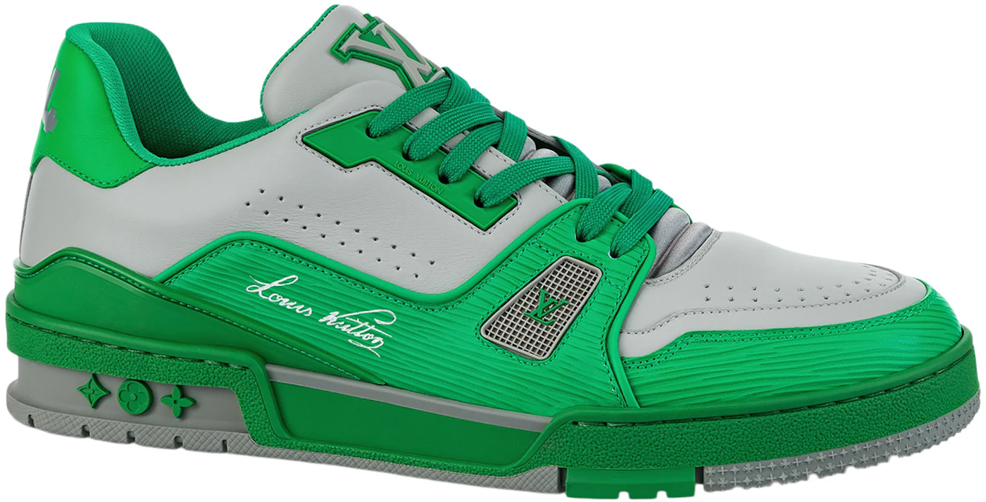 SALEOFF Louis Vuitton Trainer #54 Signature Green White Sneaker - USALast
