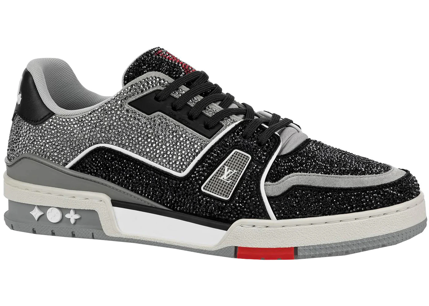 Louis Vuitton LV Trainer Black Grey Crystal Men's 1AA6PV US