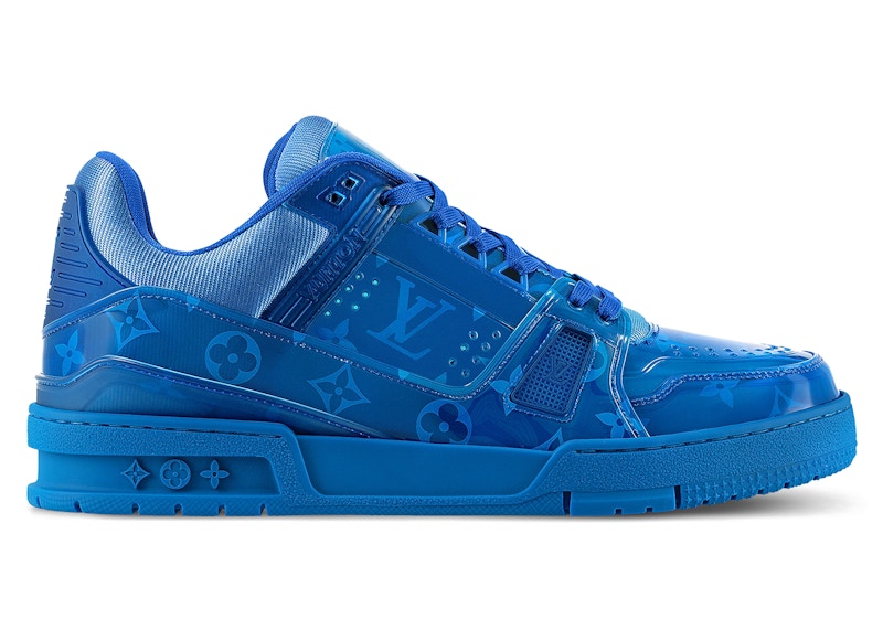 Louis Vuitton LV Trainer Blue Monogram-Printed Translucent PVC
