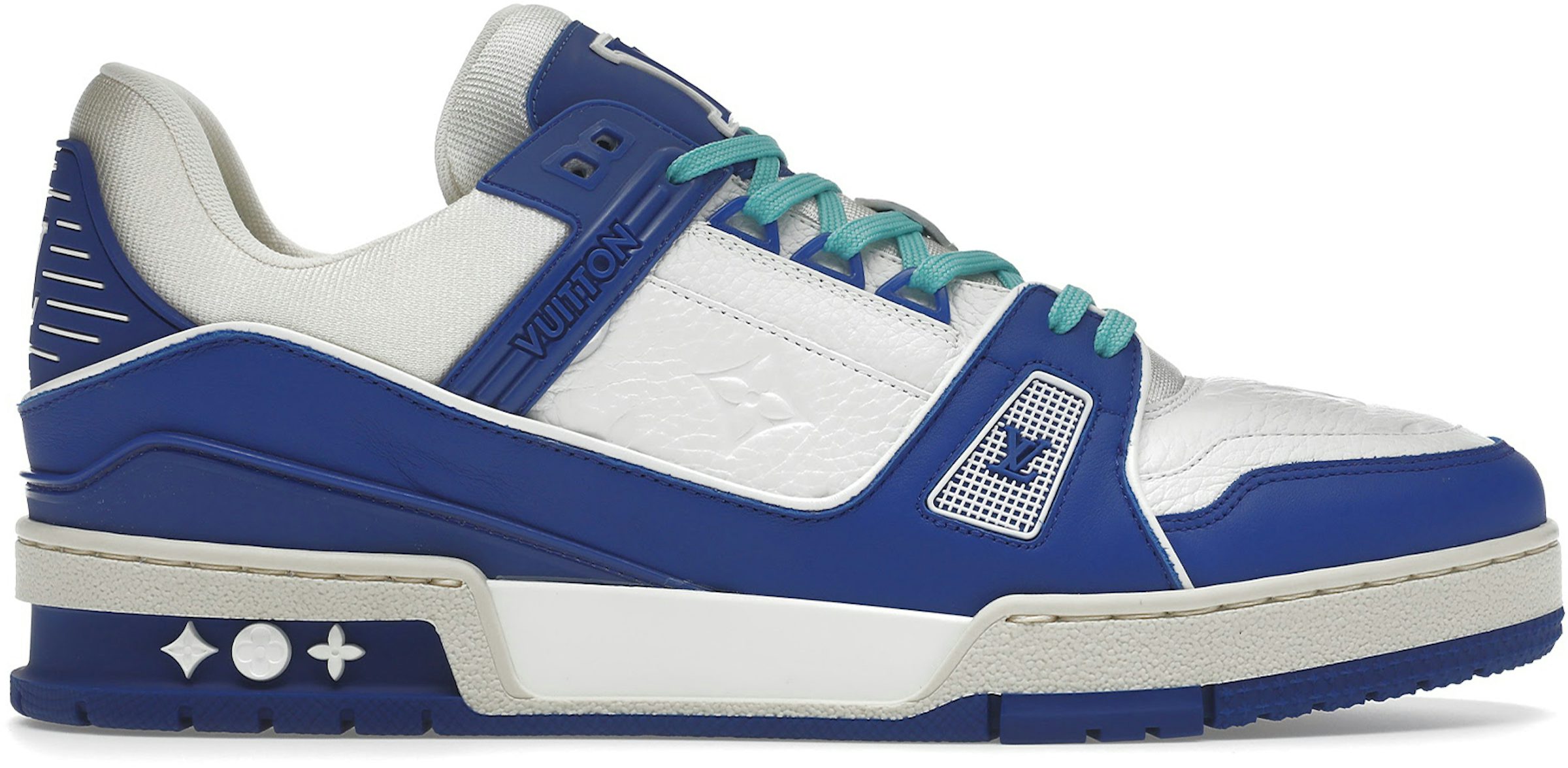 Louis Vuitton LV Trainer Blue Monogram Denim Nigo Sneaker Shoes (Size 10 US)