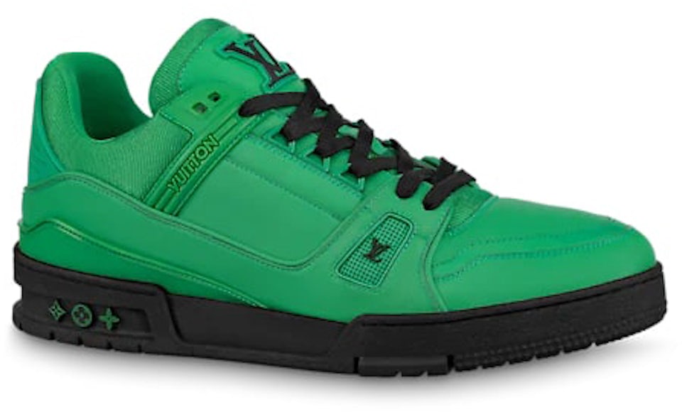 Louis Vuitton LV Trainer Mens Sneakers, Green, 11 Inventory Confirmation Required