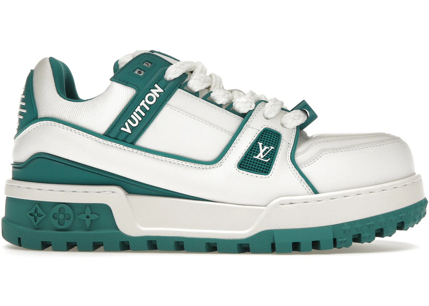 Louis Vuitton LV Trainer Maxi Sneaker White Green Men's 1ACI0M US