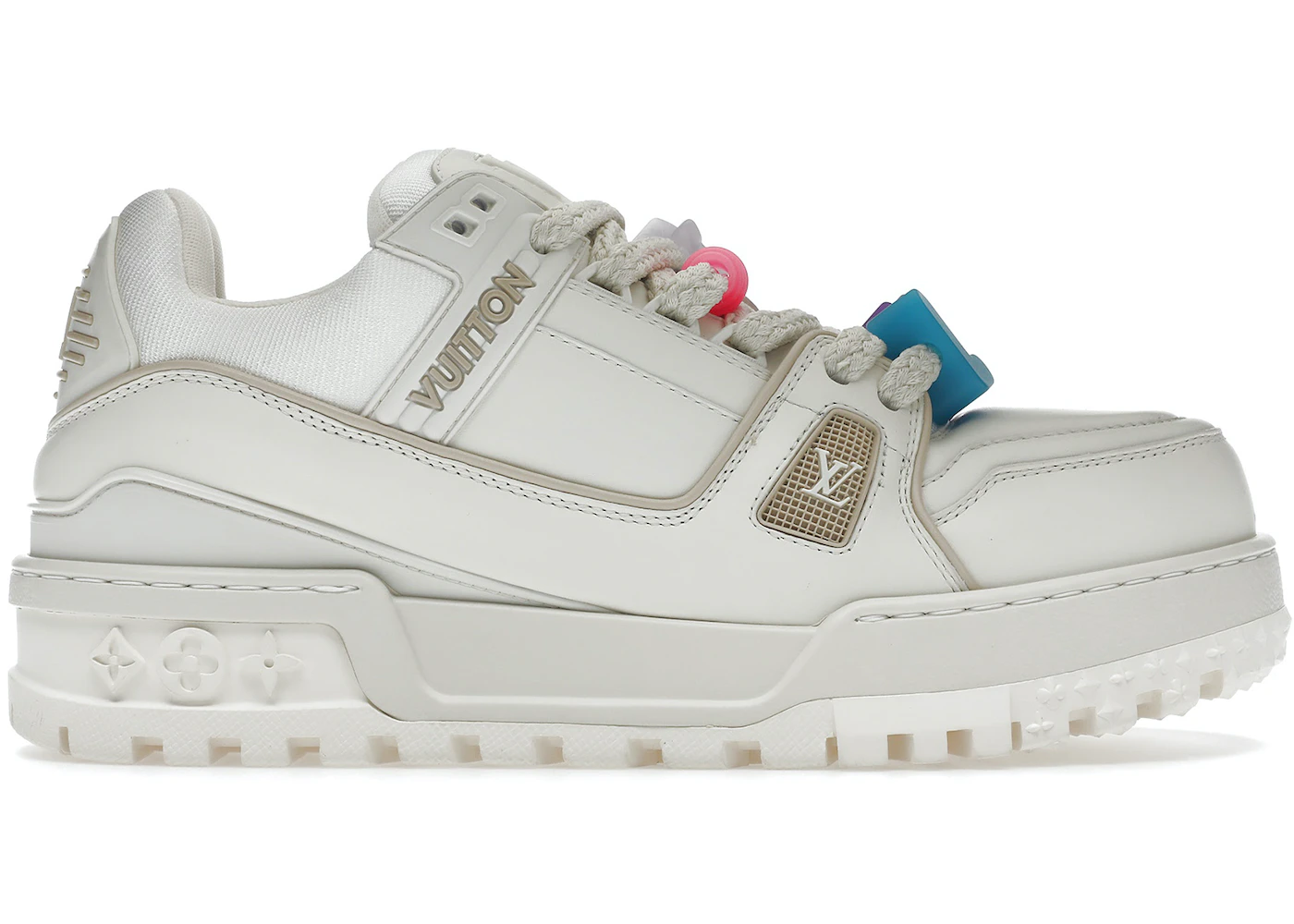 louis vuitton trainers all white