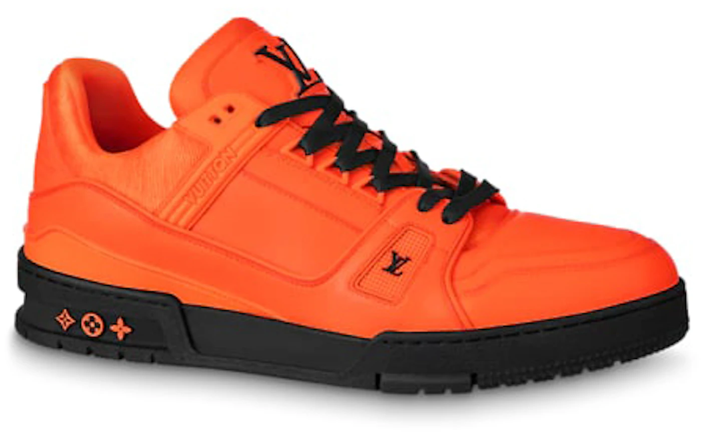 Louis Vuitton, Shoes, Louis Vuitton Mens Black And Orange Sneakers