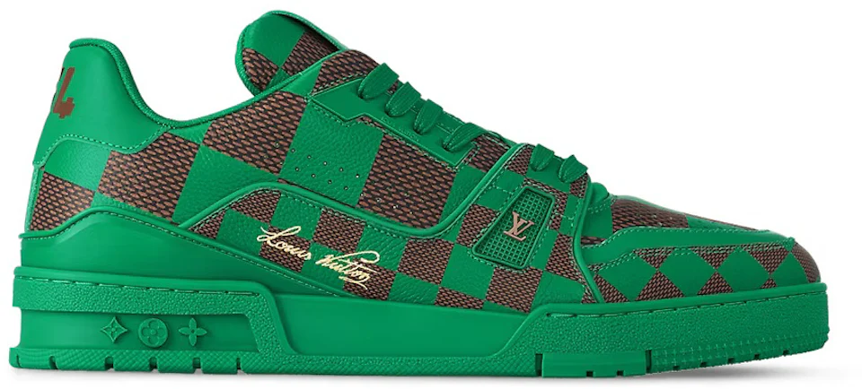 Louis Vuitton LV Trainer Sneaker Damier Pop Green Men's - 1ACN5D - US