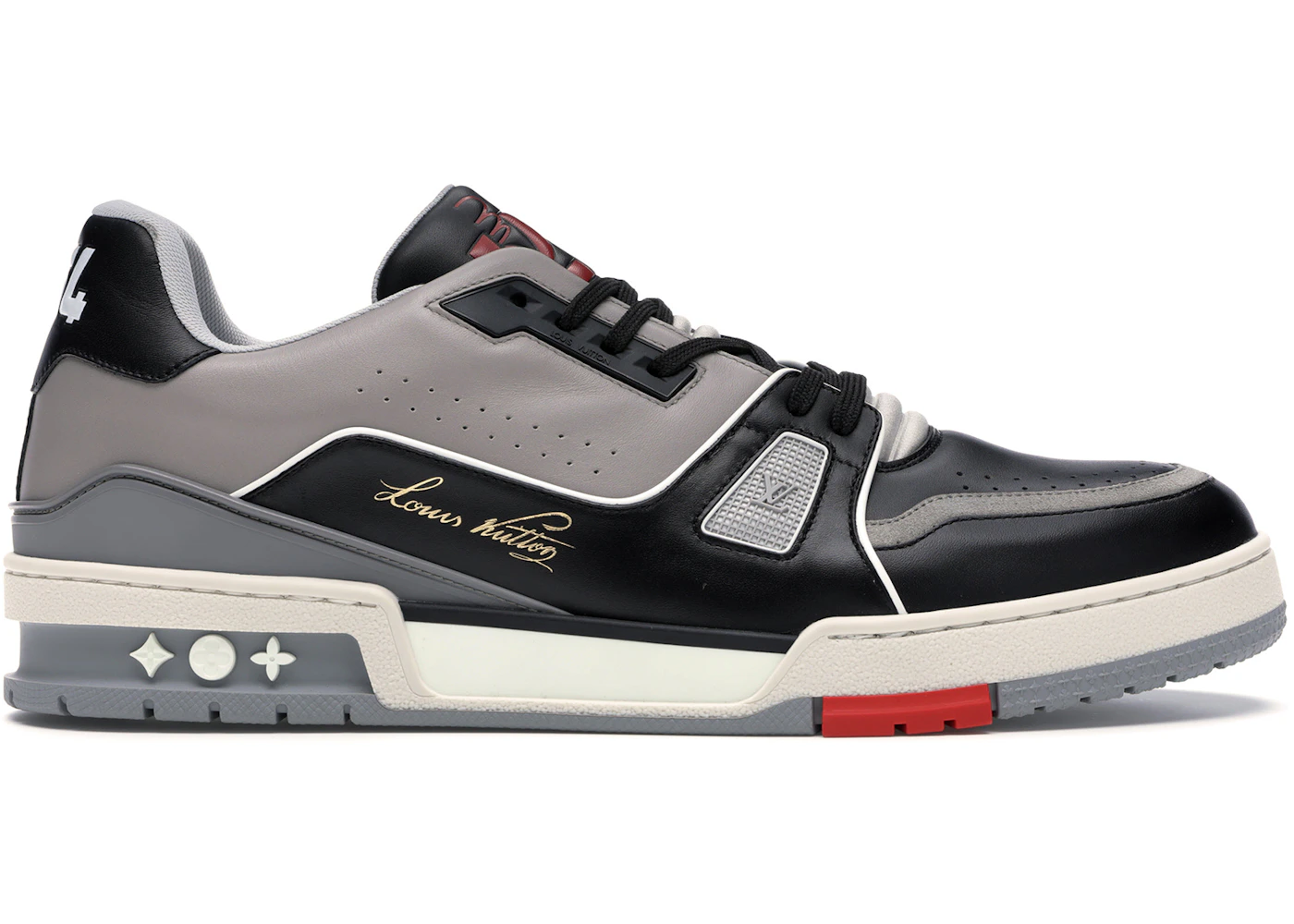 Louis Vuitton LV Trainer Sneaker Low Black Grey Men's - 1A54H5 - GB