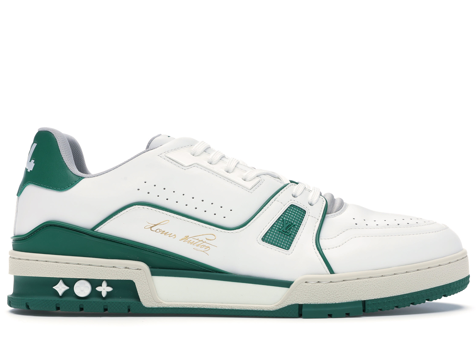 Louis Vuitton LV Trainer Sneaker Low White Green - 1A54HS