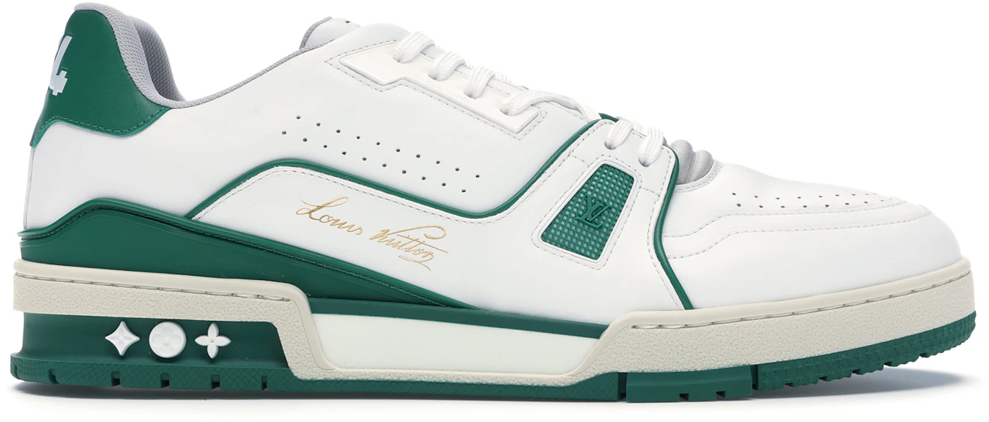 Louis Vuitton LV Trainer Sneaker Low White Green Men's - 1A54HS - GB
