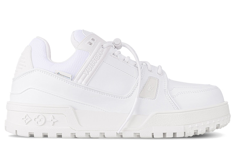 Men's Louis Vuitton LV Trainer Snow Sneakers in White