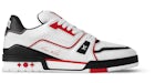 Louis Vuitton LV Trainer White Red Black