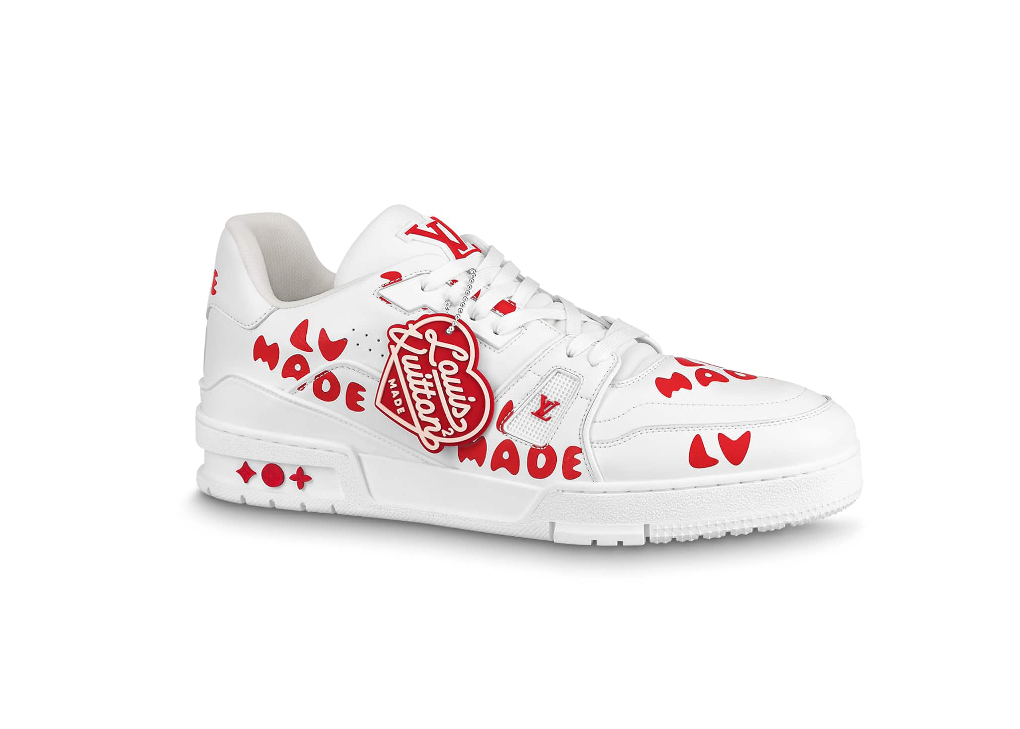 LV x Nigo Trainer Heart Sneaker White  Duyet Fashion