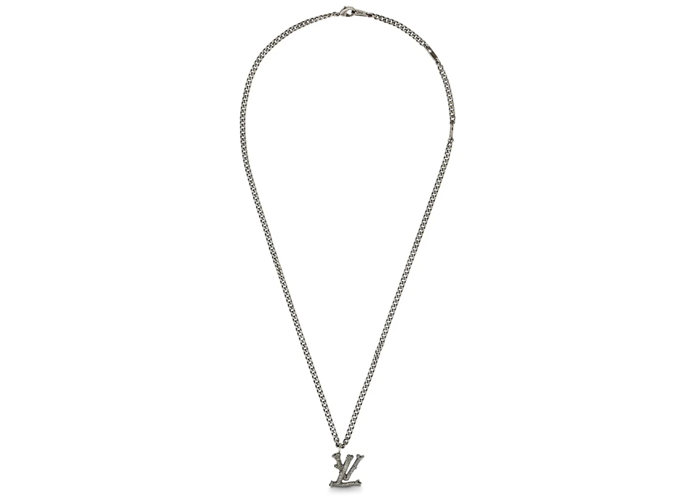 Silver louis vuitton necklace Clearance