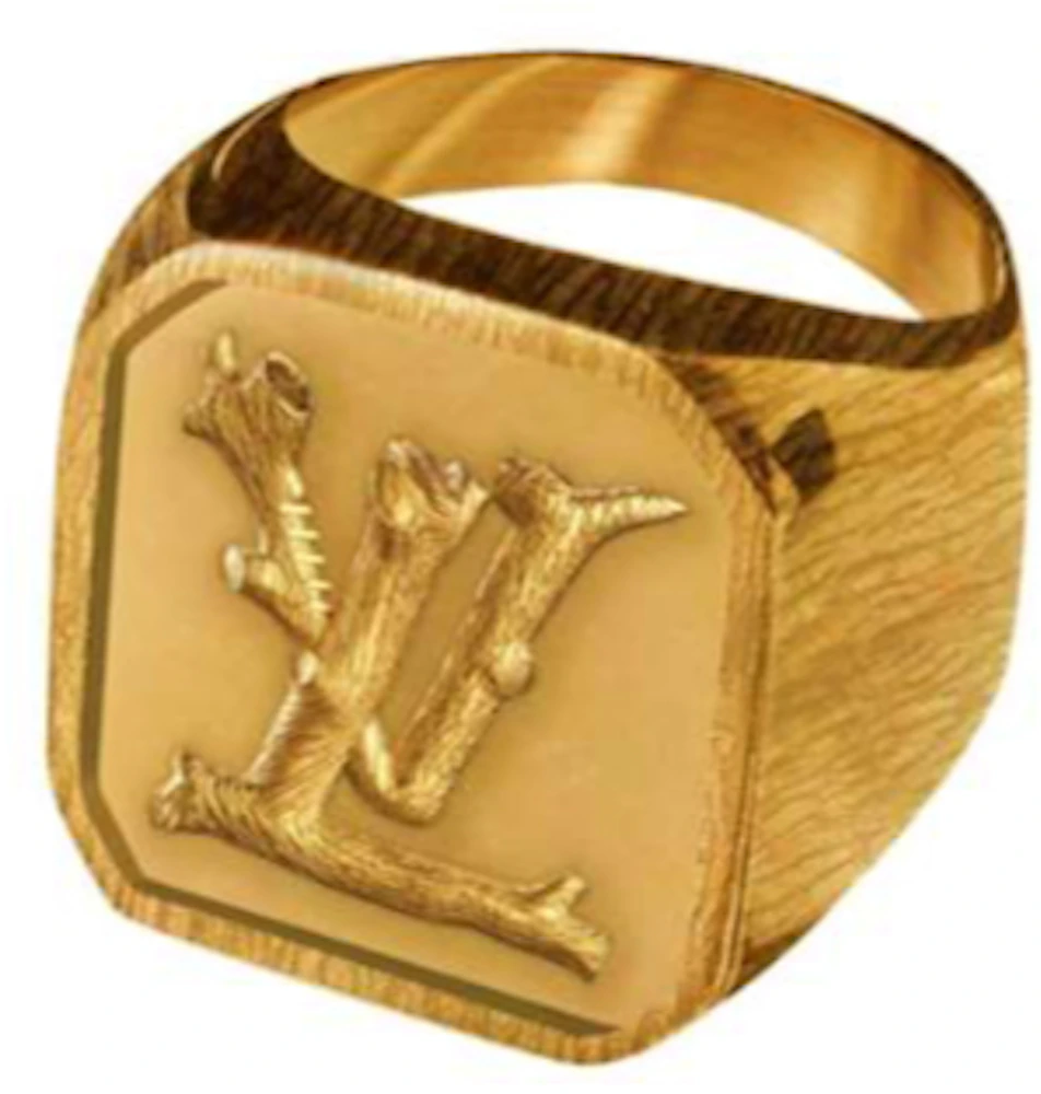 Louis Vuitton LV Stellar Ring Golden Metal. Size M