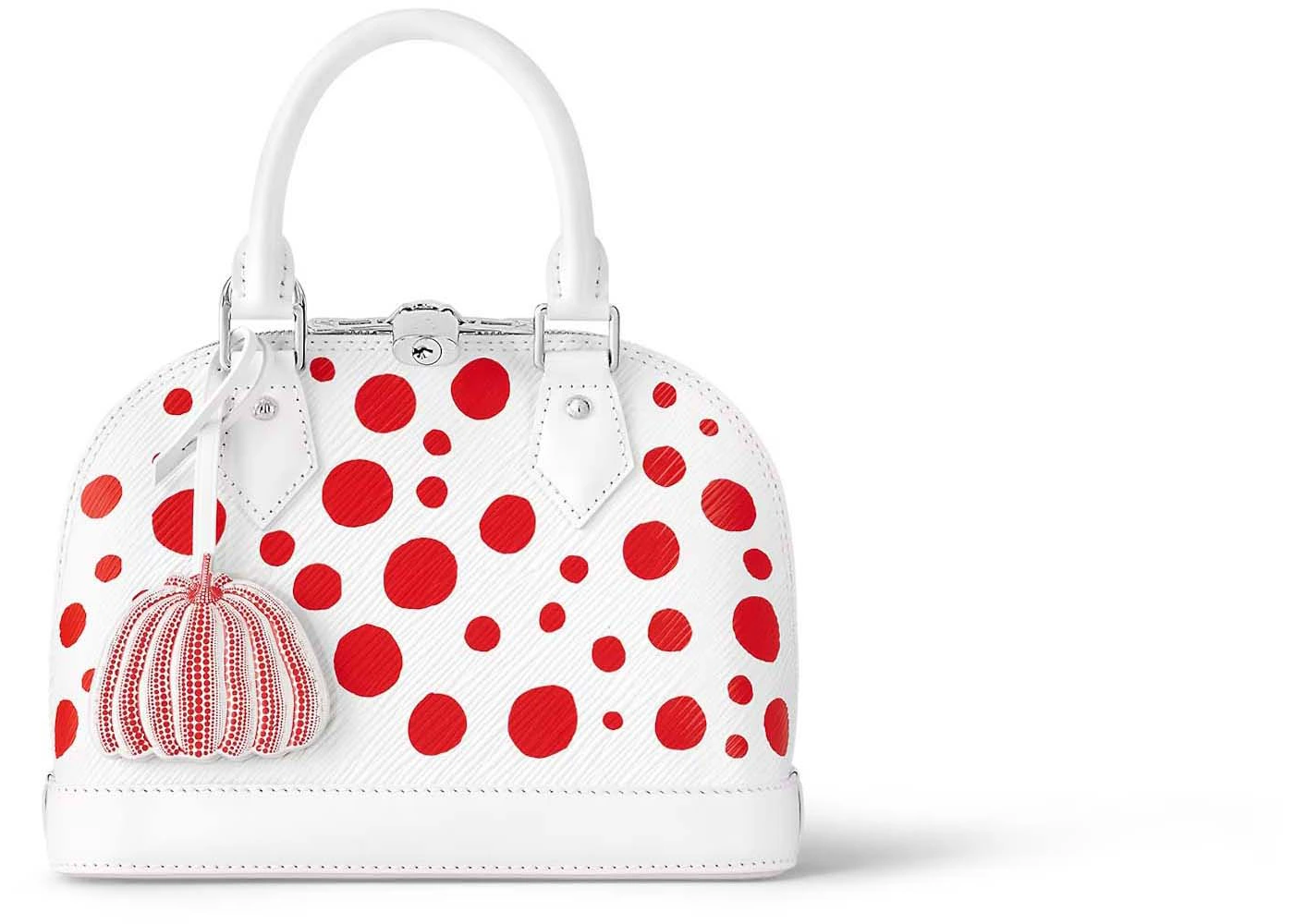 Louis Vuitton LV x YK Alma BB White/Red in Grained Epi Cowhide Leather ...