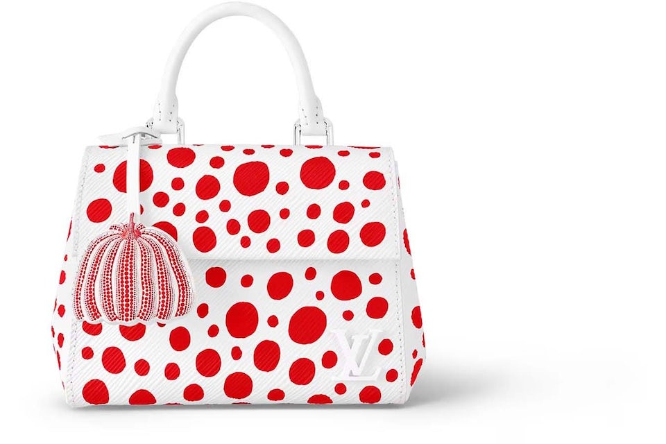 Louis Vuitton LV x YK Cluny Mini White/Red in Grained Epi Cowhide Leather  with Silver-tone - US