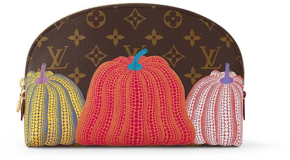 Louis Vuitton LV x YK Cosmetic Pouch Pumpkin Print in Monogram Coated  Canvas with Gold-tone - GB
