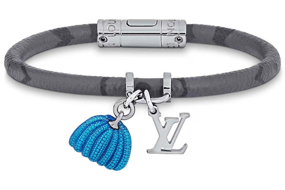 louis vuitton bracelet for men lv logo
