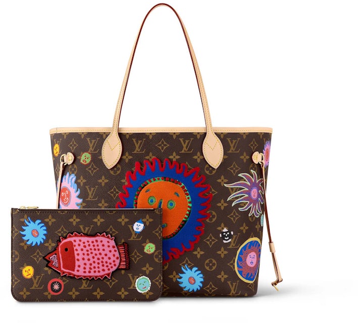 Louis Vuitton LV x YK Neverfull MM Face Print and Embroidery in Monogram  Coated Canvas with Gold-tone - GB