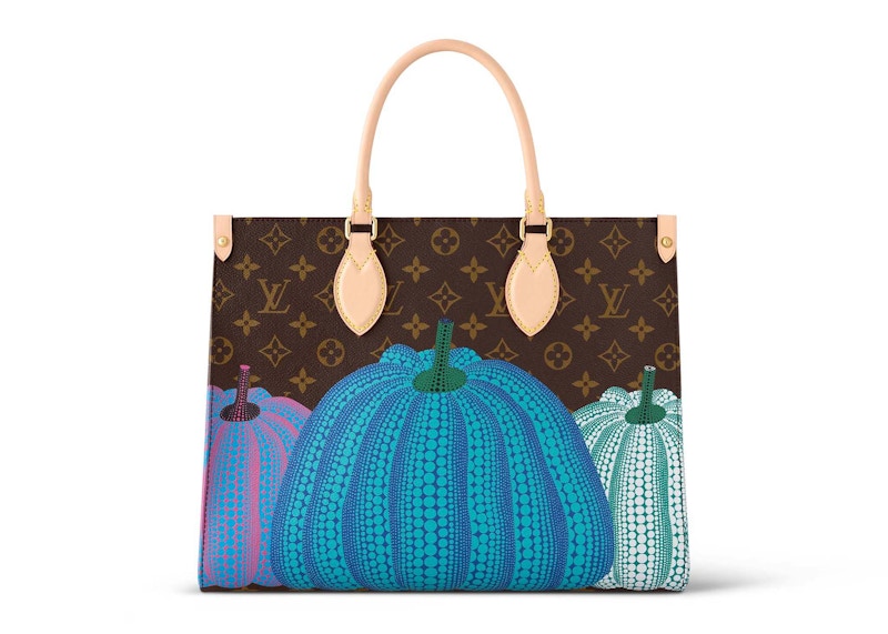 Louis Vuitton LV x YK Onthego MM Pumpkin Print in Monogram Coated