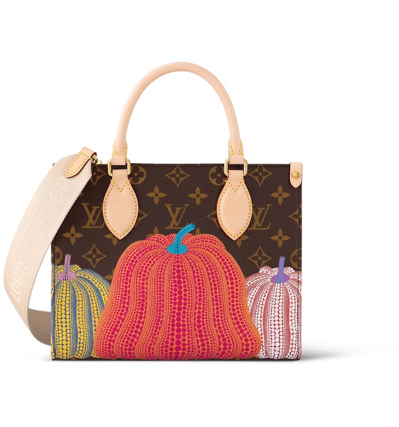 Louis Vuitton LV x YK Onthego PM Imprimé citrouille with Gold-tone