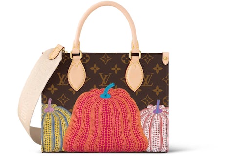 Louis Vuitton LV x YK Onthego PM Pumpkin Print in Monogram Coated