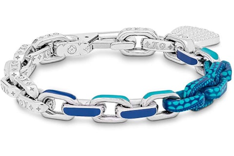 Louis Vuitton LV x YK Paradise Chain Bracelet Blue in Metal with