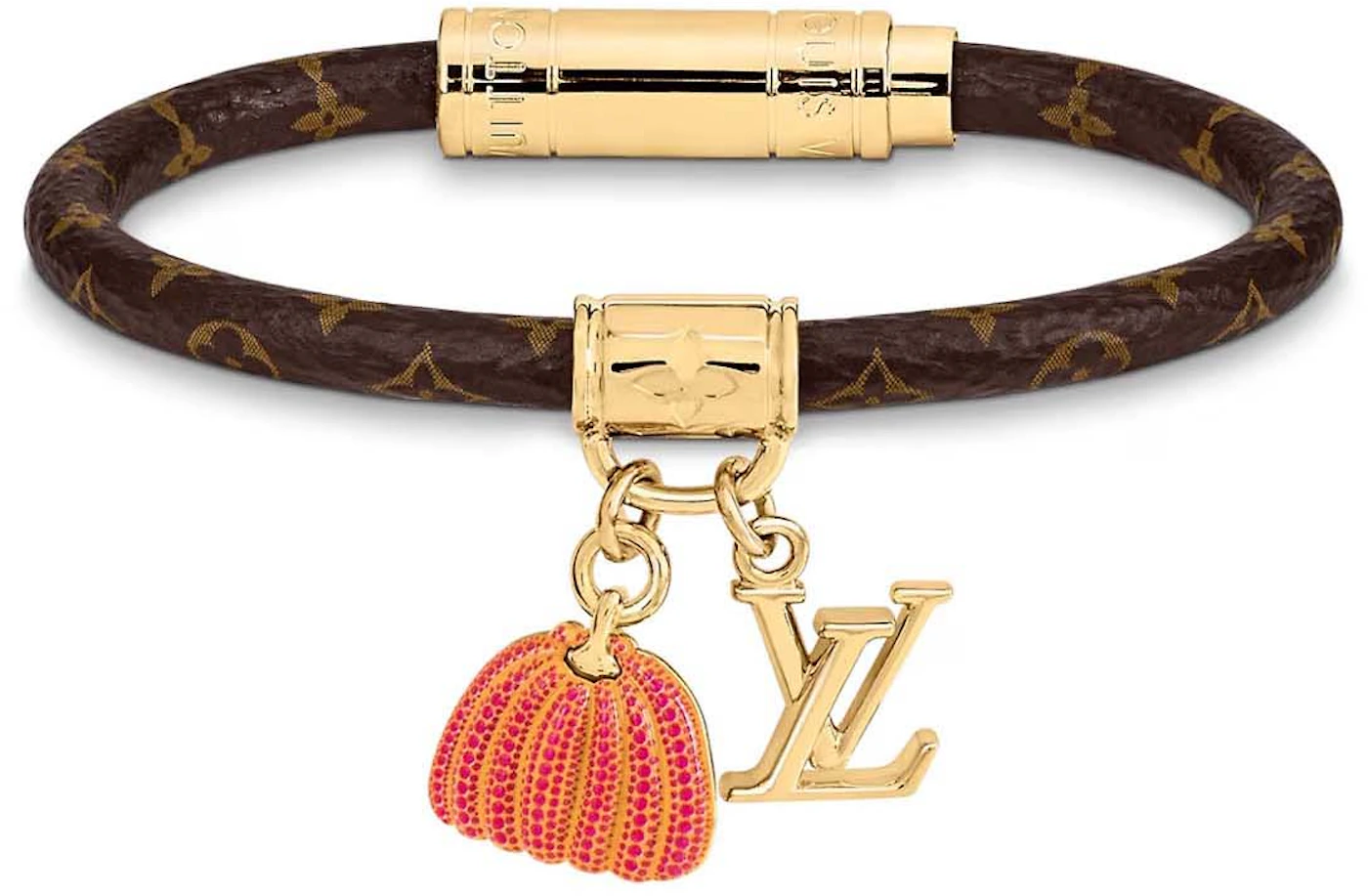Louis Vuitton LV x YK Pumpkin Charm Bracelet Multicolor in Monogram Canvas  with Gold-tone - US