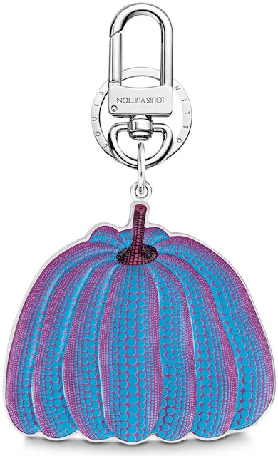 Louis Vuitton LV x YK Pumpkin Key Holder & Bag Charm Purple in Leather with  Silver-tone - US