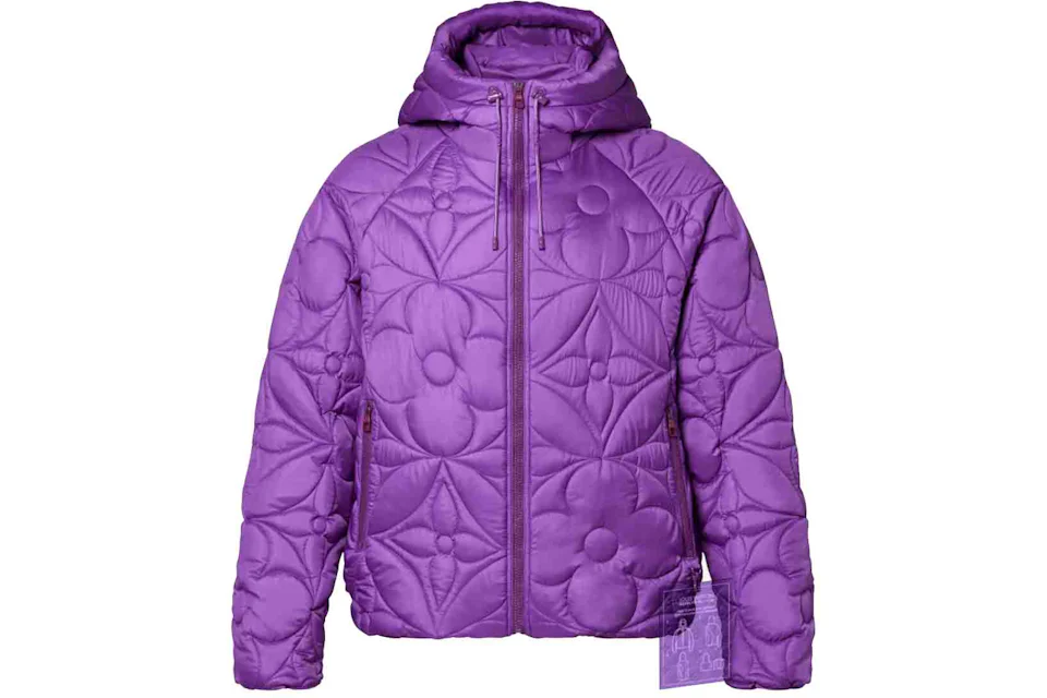 Louis Vuitton LVSE Flower Quilted Hoodie Jacket Violet