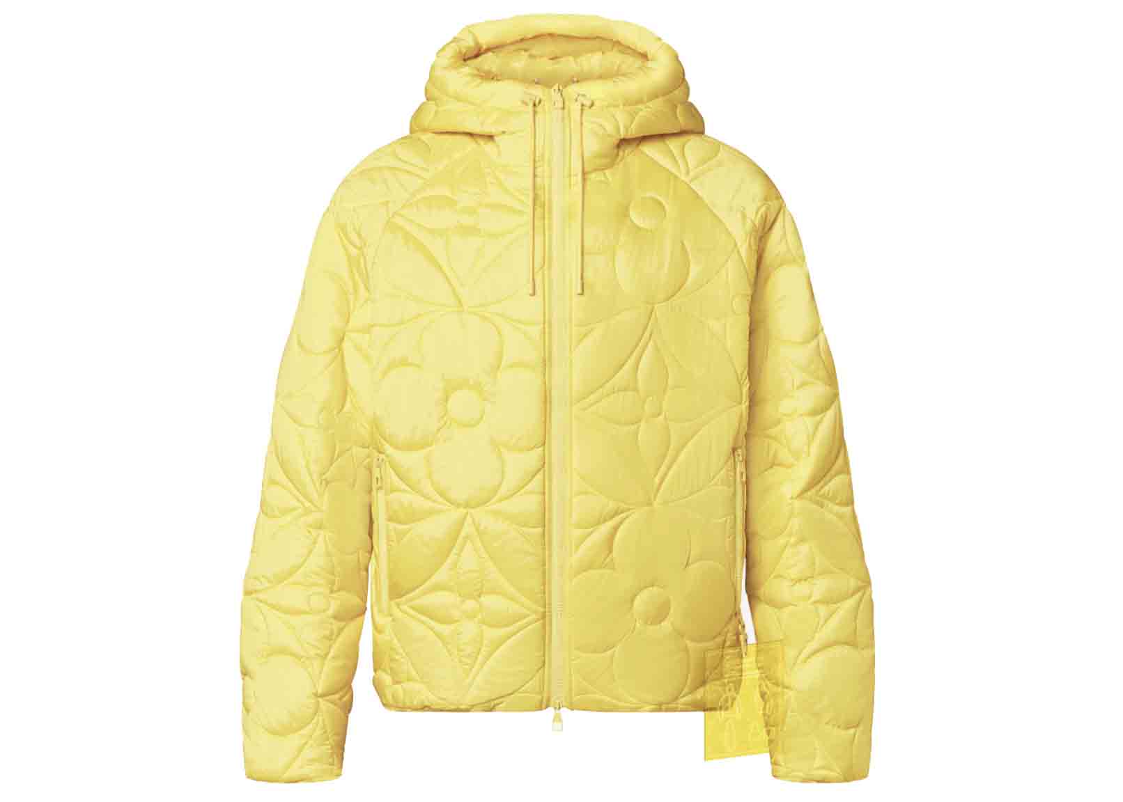 Louis Vuitton LVSE Flower Quilted Hoodie Jacket Yellow Men's
