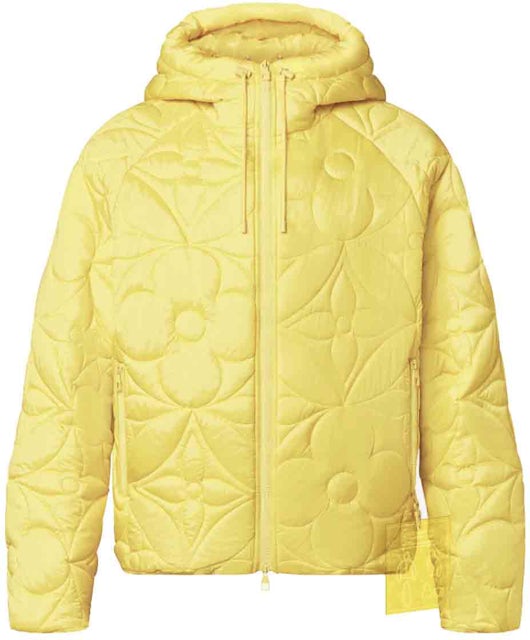 Louis Vuitton LVSE Flower Quilted Hoodie Jacket Yellow Men's - SS22 - US