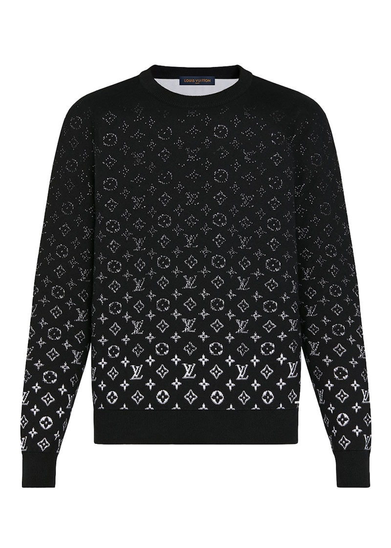 Louis Vuitton LVSE Monogram Degrade Crewneck Black White