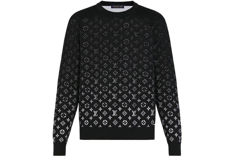 black and white louis vuitton sweater