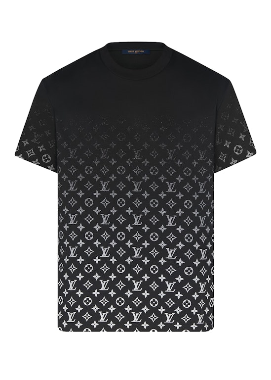 Men's Lvse Monogram Gradient T-Shirt T-Shirt Black Size M – Label
