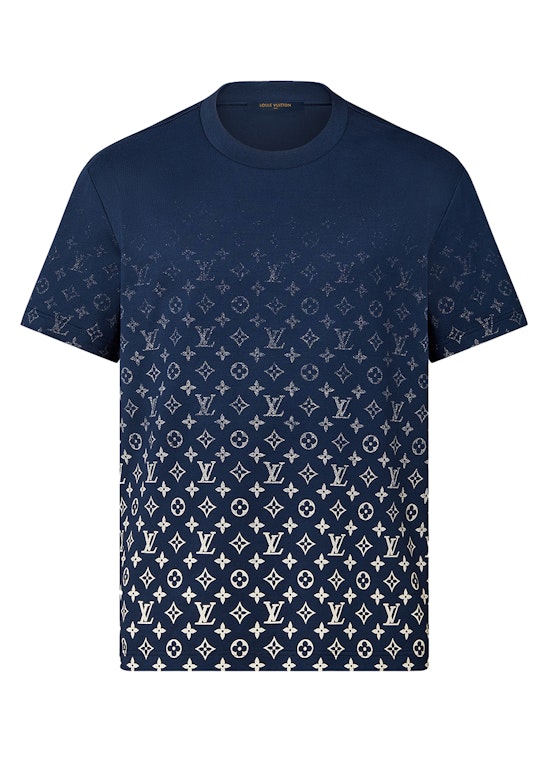 Pre-owned Louis Vuitton Lvse Monogram Gradient T-shirt Dark Ocean