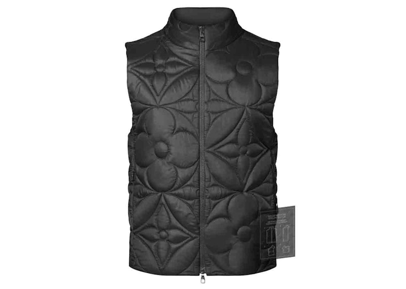 Louis Vuitton LVSE Padded Monogram Flower Gilet Black