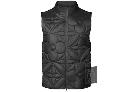 Louis Vuitton LVSE Padded Monogram Flower Gilet Black Men's SS22
