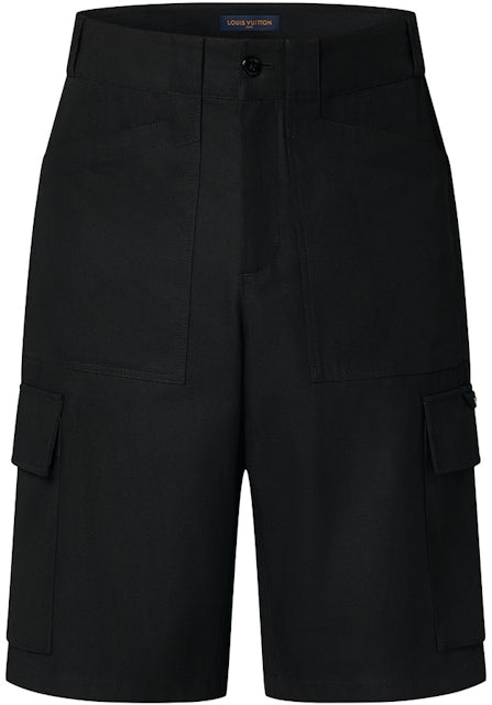 black lv shorts
