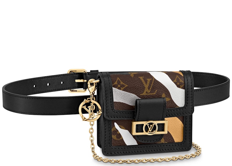 Louis Vuitton LVXLOL Bumbag Dauphine Monogram BB Gold Silver in Coated Canvas Calf Leather with Gold tone US