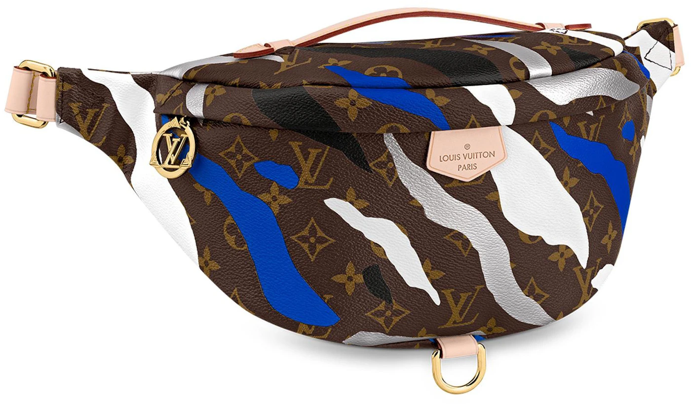 Louis Vuitton LVXLOL Bumbag Monogram Blue/Silver in Coated Canvas