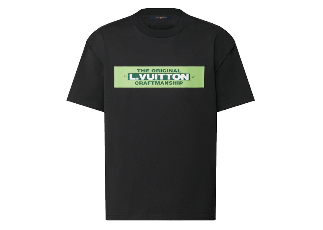 Pre-owned Louis Vuitton L.vuitton Printed T-shirt Black